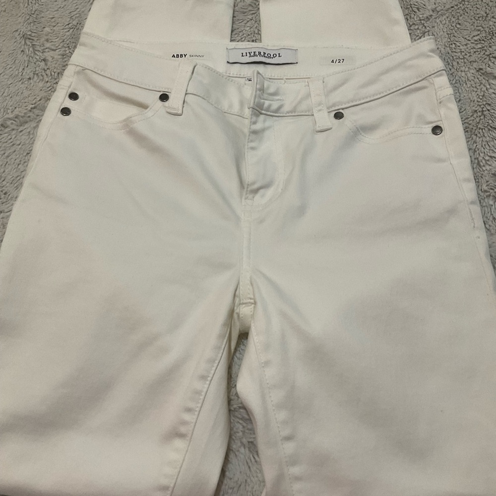 Liverpool Jeans Company White Skinny Jeans